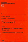 Beispielbild fr Steuerrecht, Bd.1, Grundlagen, Grundbegriffe, Steuerarten (Gebundene Ausgabe) von Ernst Hhn (Autor), Robert Waldburger zum Verkauf von BUCHSERVICE / ANTIQUARIAT Lars Lutzer