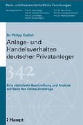 Beispielbild fr Anlage- und Handelsverhalten deutscher Privatanleger. zum Verkauf von Fachbuch-Versandhandel