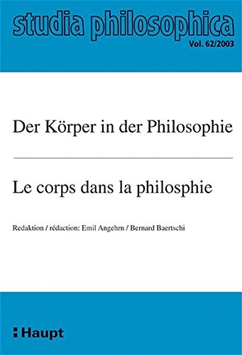 Beispielbild fr Der Krper in der Philosophie /Le corps dans la philosophie zum Verkauf von medimops