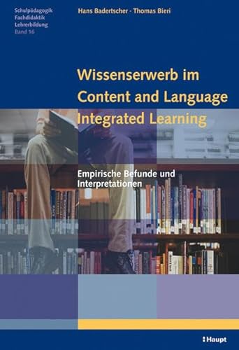 Beispielbild fr Wissenserwerb im Content and Language Integrated Learning zum Verkauf von medimops