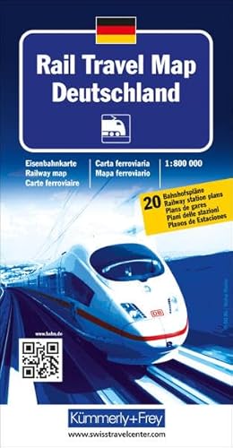 Beispielbild fr Germany rail travel map (+r) k&f zum Verkauf von WorldofBooks