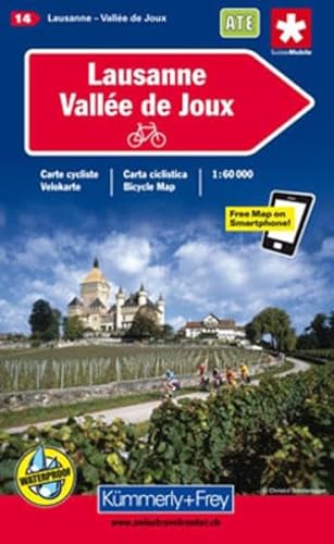 Beispielbild fr Lausanne and Vall�e de Joux (Cycling Map) (German and English Edition) zum Verkauf von Phatpocket Limited