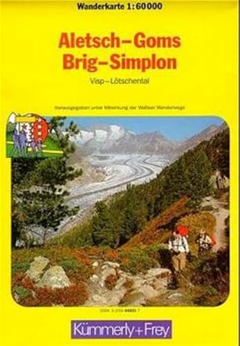 Beispielbild fr Kmmerly & Frey Karten, Aletsch, Goms, Brig, Simplon zum Verkauf von medimops