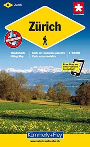 9783259008942: KuF Schweiz Wanderkarte 06 Zrich 1 : 60 000: Sehenswrdigkeiten. Unterkunft und Verpflegung. Autobuslinien mit Haltestellen. Neu mit Index. GPS