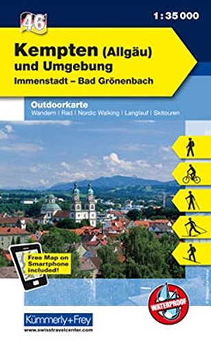 Beispielbild fr K &F Deutschland Outdoorkarte 46 Kempten (Allgu) und Umgebung 1 : 35 000: Immenstadt - Bad Grnenbach (Kmmerly+Frey Outdoorkarten Deutschland) zum Verkauf von medimops