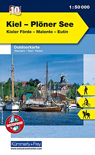 9783259009628: KuF Deutschland Outdoorkarte 10 Kiel - Plöner See 1 : 50.000 LZ bis 2015: Wandern, Rad, Reiten. Kieler Förde, Malente, Eutin: 962