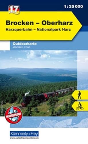 Beispielbild fr Outdoorkarte 17 Brocken - Oberharz 1 : 35.000: Wandern, Rad. Harzquerbahn zum Verkauf von medimops