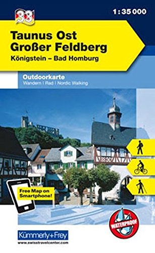 Beispielbild fr Deutschland Outdoorkarte 33 Taunus Ost, Groer Feldberg 1 : 35.000: Knigstein - Bad Homburg zum Verkauf von medimops