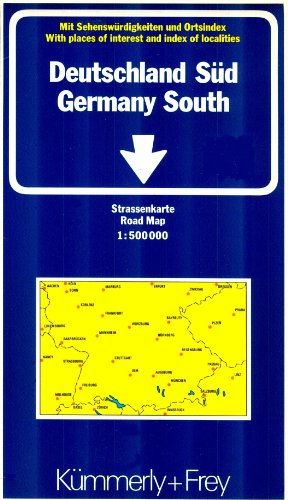 Beispielbild fr Kmmerly & Frey Karten, Deutschland Sd: Mit Sehenswrdigkeiten und Ortsindex: Southern (International Road Map) zum Verkauf von medimops