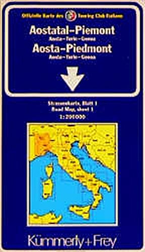 Beispielbild fr Kmmerly & Frey Karten, Aostatal, Piemont: Aosta - Piedmont Sheet 1 (Map) zum Verkauf von medimops