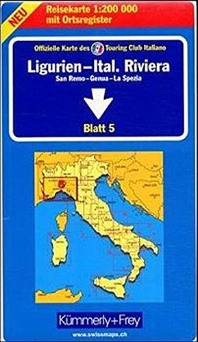 9783259012253: Liguria - Italian Riviera (Sheet 5) (Italy - Regional maps)