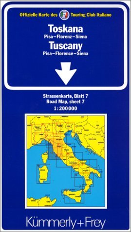 9783259012277: Carte routire : Toscane
