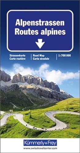 9783259013069: Kmmerly & Frey Karten, Alpenstraen (International Road Map)