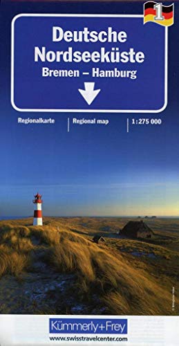 9783259014608: Germany North Sea Coast / Bremen, Hamburg (1): Regionalkarte Deutschland 1:275 000 (Regional maps - Germany)