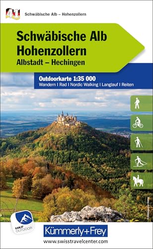 Beispielbild fr Schwbische Alb - Hohenzollern Nr. 41 Outdoorkarte Deutschland 1:35 000: Albstadt, Hechingen, water resistant, free Download mit HKF Outdoor App (Kmmerly+Frey Outdoorkarten Deutschland) zum Verkauf von medimops