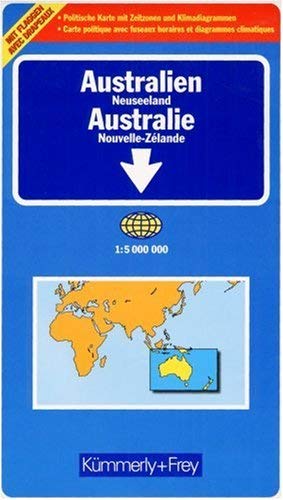 Australia and New Zealand - Political and Road Map, Folded (International road maps) - KUMMERLY+FREY