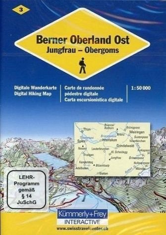 9783259071052: KuF Schweiz Digitale Wanderkarte 3 Berner Oberland