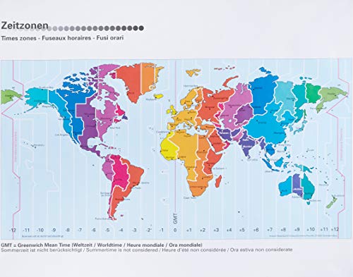 9783259901212: Worldtime / Heure Mondiale Map (Winter/Hivers) (2008)