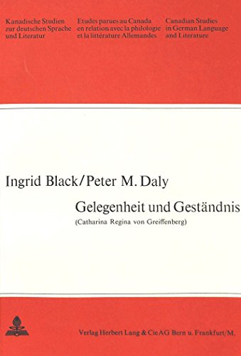 Gelegenheit und Geständnis. - Black, Ingrid/Peter M. Daly