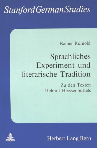 Imagen de archivo de Sprachliches Experiment und literarische Tradition. a la venta por SKULIMA Wiss. Versandbuchhandlung