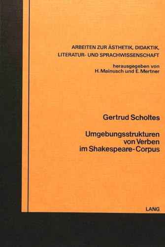 Umgebungsstrukturen von Verben im Shakespeare-Corpus