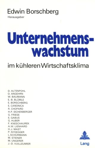 9783261029737: Unternehmenswachstum Im Kuehleren Wirtschaftsklima