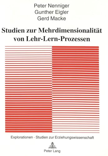 Imagen de archivo de Studien zur Mehrdimensionalitt von Lehr-Lern-Prozessen. a la venta por Versandantiquariat Dr. Uwe Hanisch