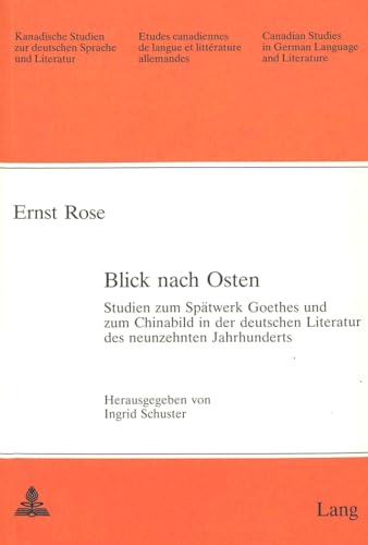 Stock image for Blick nach Osten. for sale by SKULIMA Wiss. Versandbuchhandlung