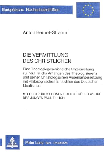 Die Vermittlung des Christlichen.