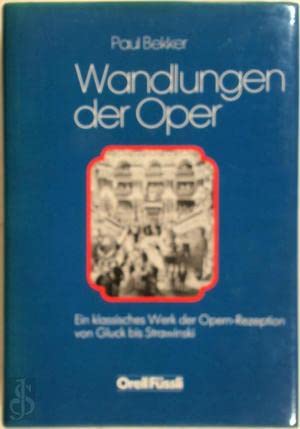Imagen de archivo de Wandlungen der Oper a la venta por medimops