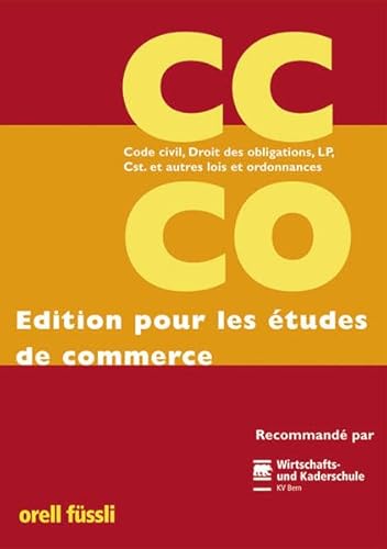 Beispielbild fr CC/CO Code civil, Droit des obligations, LP,Cst. et autres lois et ordonnances zum Verkauf von medimops