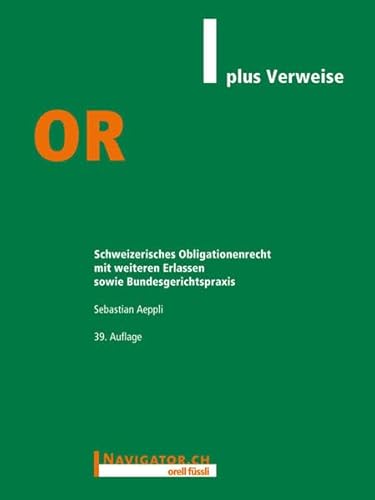 9783280072998: OR plus Verweise: Schweizerisches Obligationenrecht mit weiteren Erlassen sowie Bundesgerichtspraxis