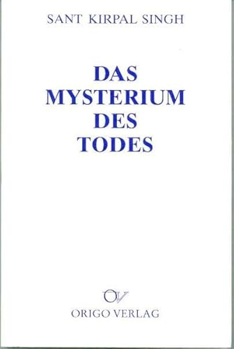 Beispielbild fr Das Mysterium des Todes zum Verkauf von PRIMOBUCH