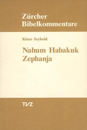 9783290101343: Nahum Habakuk Zephanja: 24/2 (Zurcher Bibelkommentare. Altes Testament)