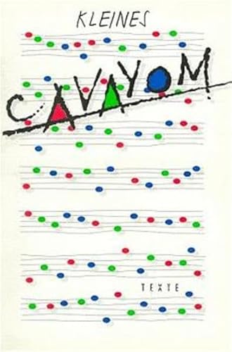 Beispielbild fr Kleines Cavayom: Texte (German Edition) [Soft Cover ] zum Verkauf von booksXpress