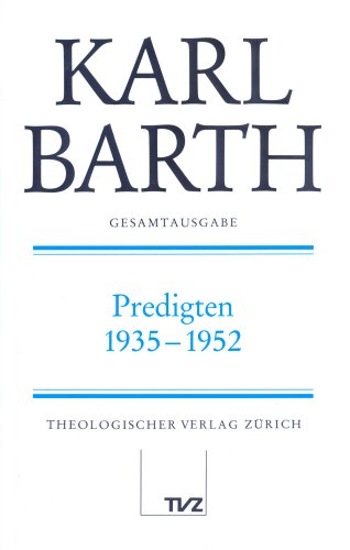 Stock image for Karl Barth Gesamtausgabe: Band 26: Predigten 1935-1952 for sale by Chiron Media