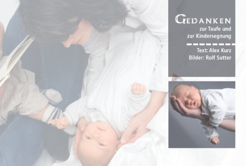 Stock image for Gedanken zur Taufe und zur Kindersegnung for sale by ISD LLC