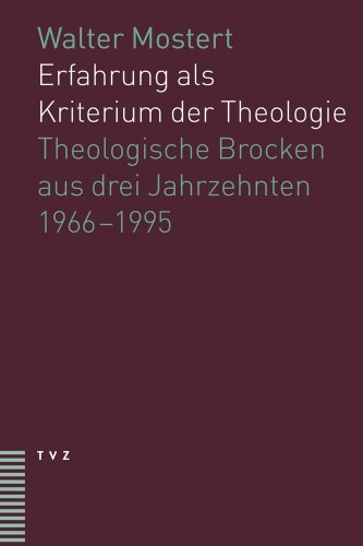 Beispielbild fr Erfahrung als Kriterium der Theologie: Theologische Brocken aus drei Jahrzehnten 19661995 zum Verkauf von medimops