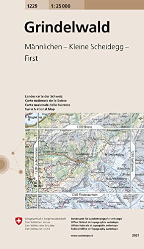 Stock image for Grindelwald (Landeskarte Der Schweiz): Männlichen - Kleine Scheidegg - First for sale by WorldofBooks