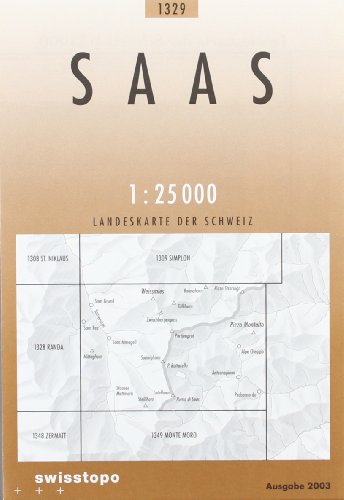 Beispielbild fr Saas 1 : 25 000 (Landeskarte Der Schweiz) zum Verkauf von medimops