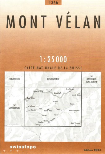 Beispielbild fr Swisstopo 1 : 25 000 Mont Vlan zum Verkauf von medimops