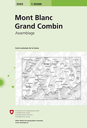 9783302050034: Carte routire : Mont-Blanc - Grand-Combin