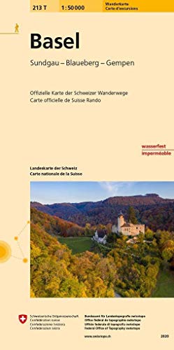 9783302302133: Basel (2020): Laufental - Sundgau (F) - Wiesental (D). Landeskarte der Schweiz. Offizielle Wanderkarte der Schweizer Wanderwege: 213/T