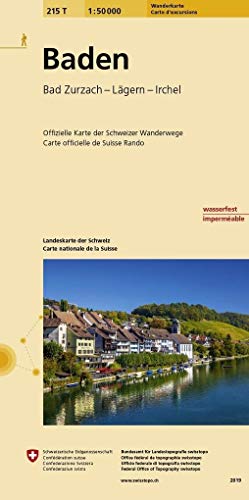 Beispielbild fr 215T Baden Wanderkarte: Bad Zurzach - Lgern - Tssegg (Wanderkarten 1:50 000) zum Verkauf von medimops