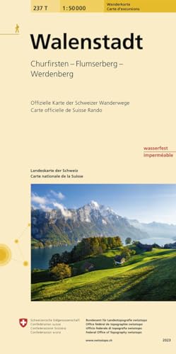 Stock image for Swisstopo 1 : 50 000 Walenstadt: Churfirsten - Flumserberge - Rheintal - Liechtenstein. Offizielle Wanderkarte der SAW (Wanderkarten) for sale by medimops