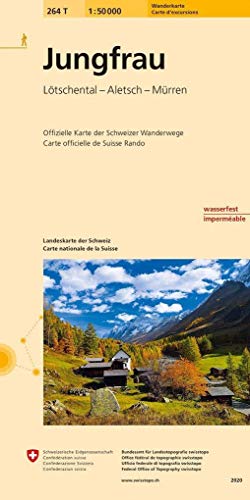 9783302302645: Carte de randonne : Jungfrau pdestre: Ltschental - Aletsch. Offizielle Wanderkarte der SAW: 264/T