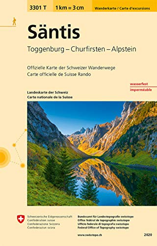 9783302333014: Santis (2020): Toggenburg - Churfirsten - Alpstein: 3301/T