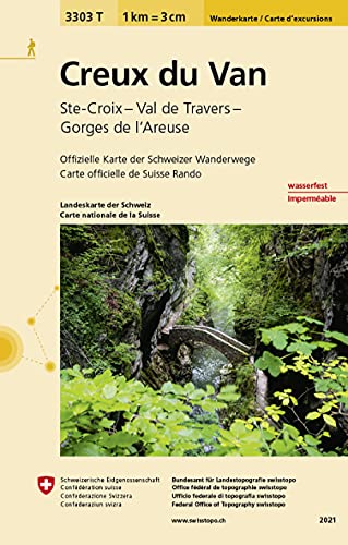9783302333038: Creux du Van (2021): Ste-Croix - Val de Travers - Gorges de l'Areuse: 3303/T