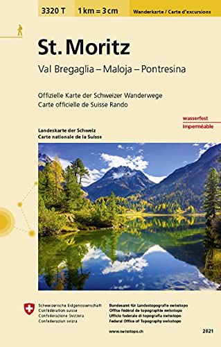 Beispielbild fr 3320T St. Moritz Wanderkarte: Bergell - Maloja - Pontresina (Wanderkarten 1:33 333) zum Verkauf von medimops