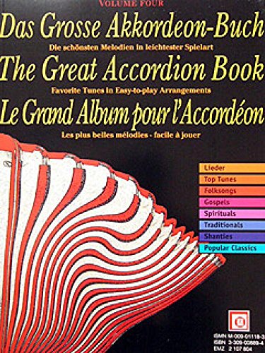 Imagen de archivo de Great Accordion Book vol. 4 a la venta por Books Unplugged